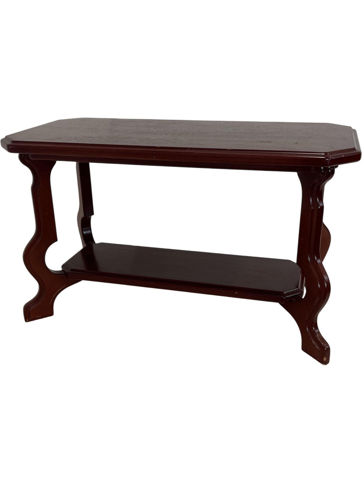 Vintage Wooden Rectangular Mahogany Style Side Table (Pre-Loved)
