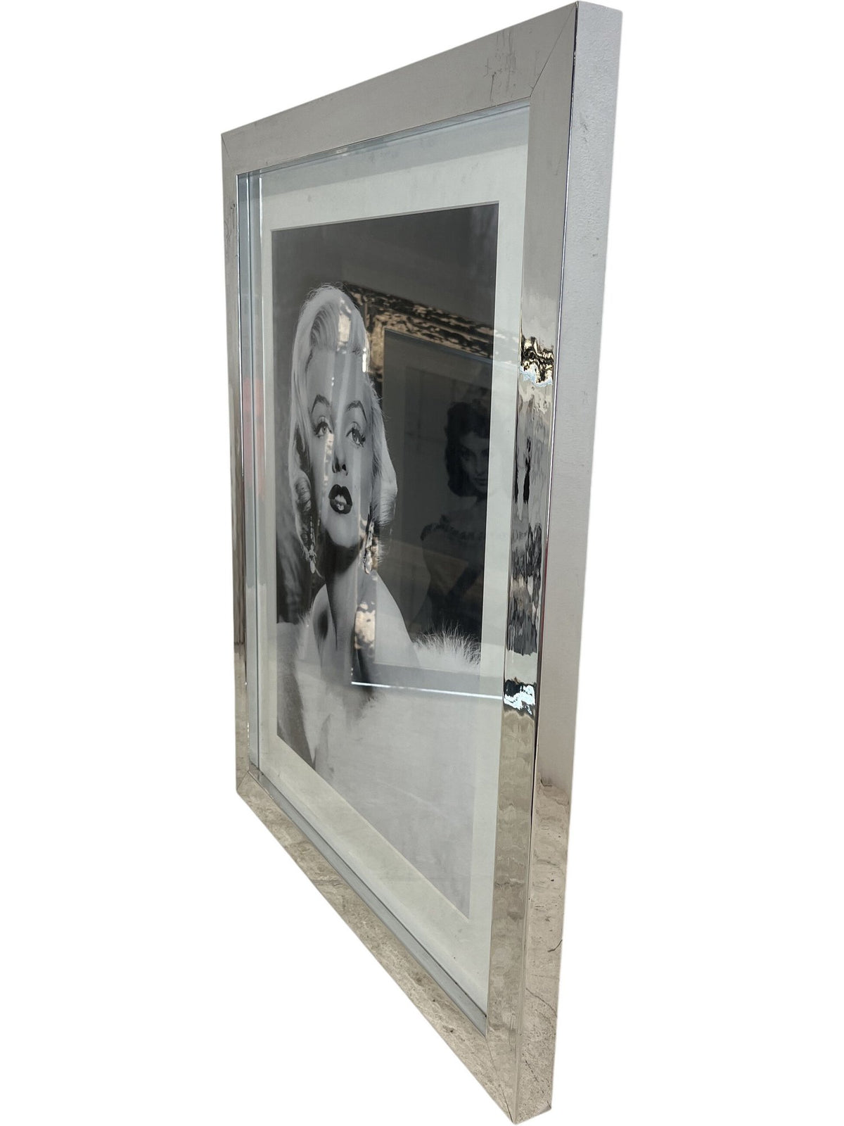 Classic Black & White Marilyn Monroe Silver Framed Photograph (Pre-Loved)