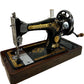 Vintage Singer Hand Crank Sewing Machine with Wooden Case (Pre-Loved)