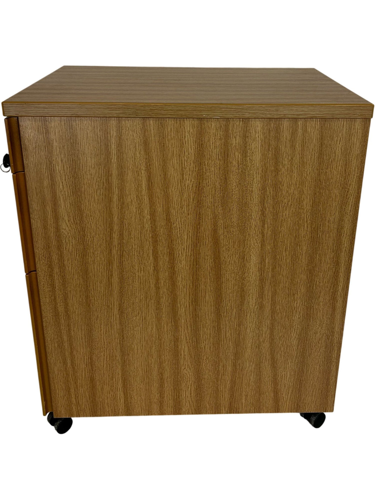 EFG 3 Drawer Mobile Pedestal Filing Cabinet Lockable Oak Effect (Pre-Loved)
