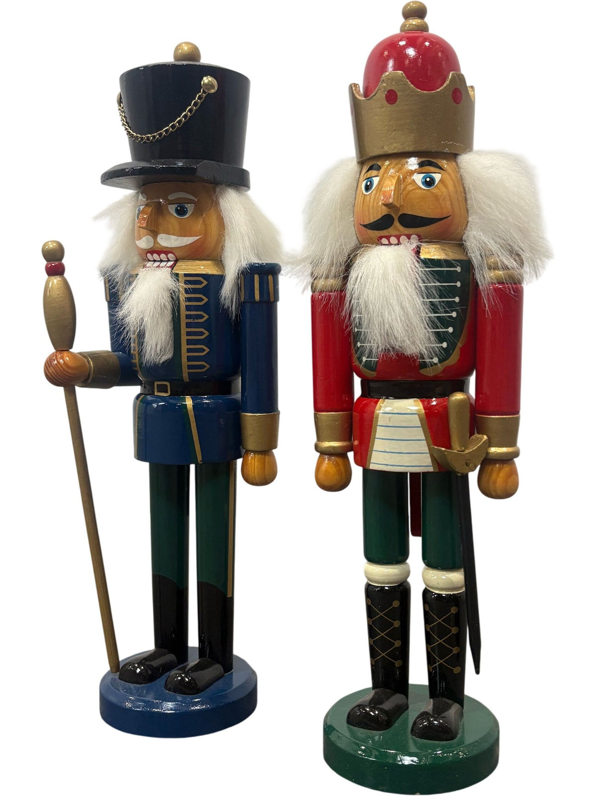 Traditions Wooden Nutcracker Set Multicolour Blue and Red