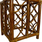 Rattan Glass Accent Table 36cm (Pre-Loved)