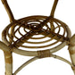 Vintage Rattan Wicker Round Side Table Boho Conservatory 60cm (Pre-Loved)