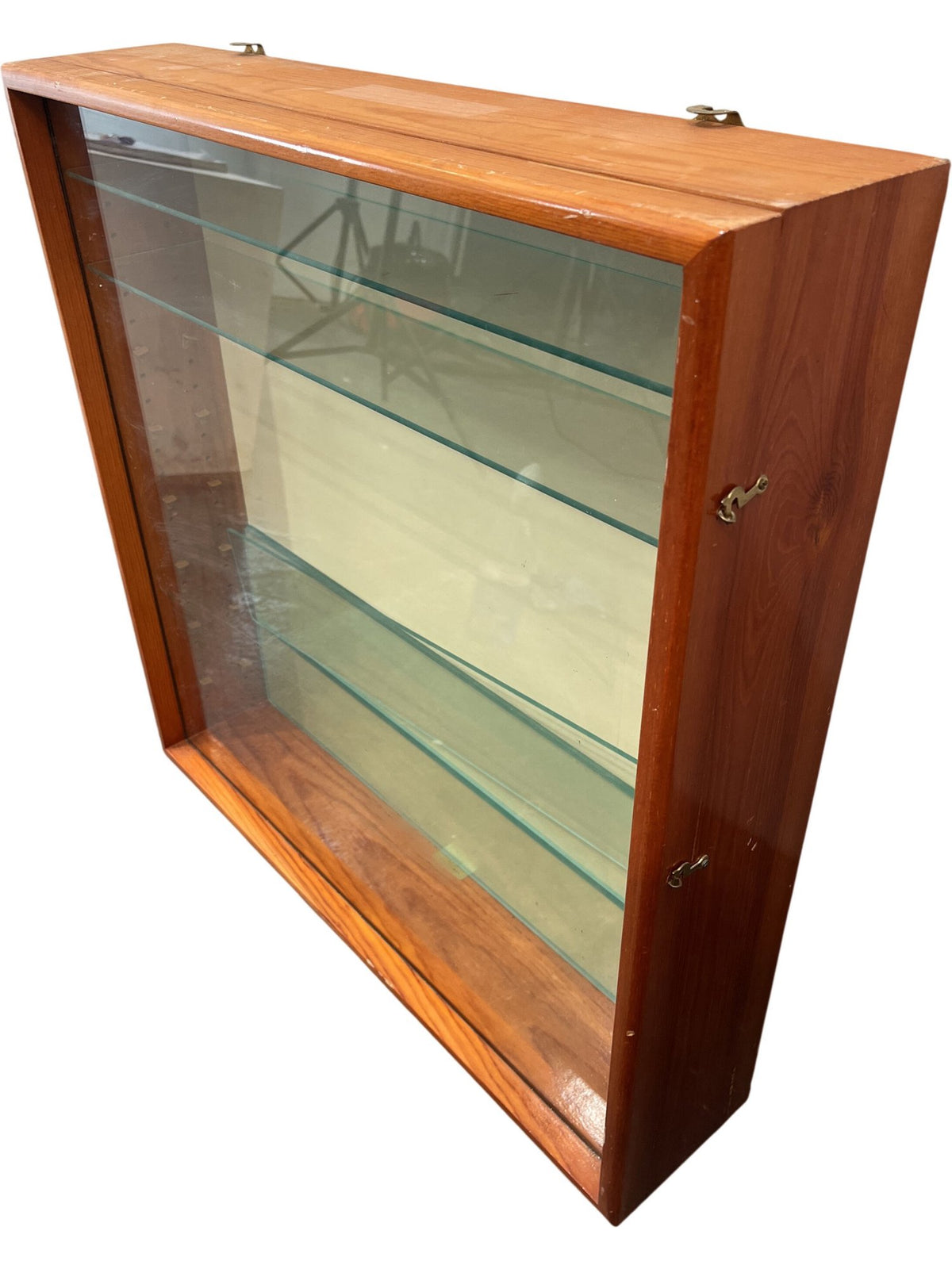 Vintage Display Cabinets Wall Mounted Glass Shelves (Pre-Loved)