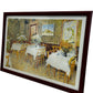 Vincent van Gogh Restaurant Interior Framed Art Print Wall Decor (Pre-Loved)