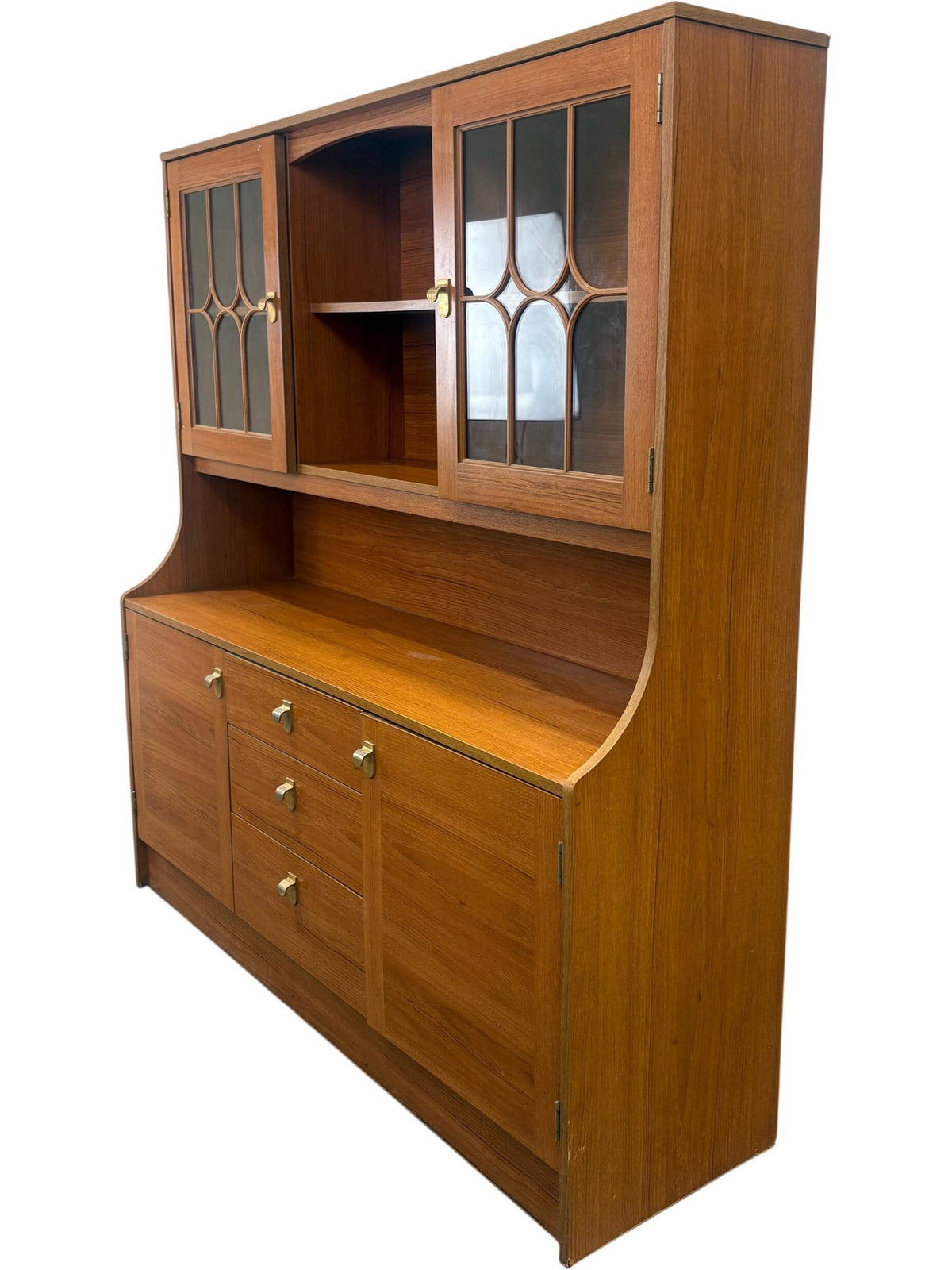 Wooden Sideboard With Glass Doors (Pre-Loved)