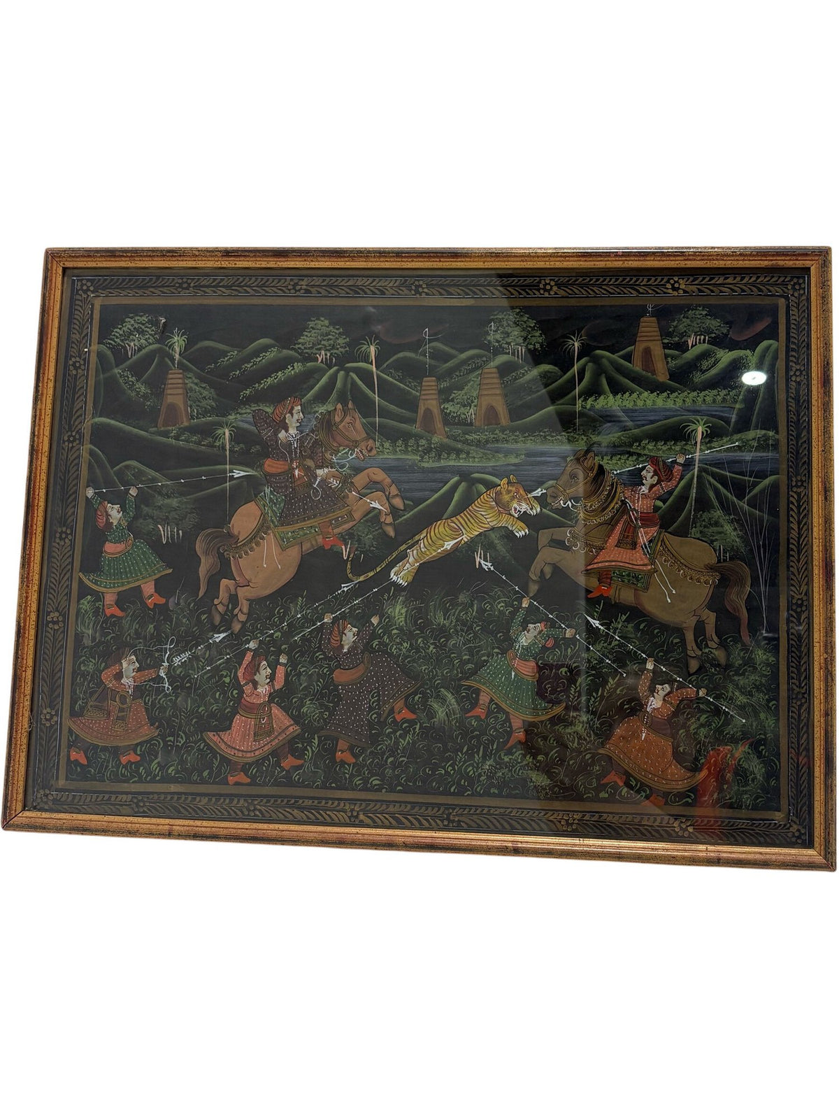 Framed Traditional Painting Battle Scene (Pre-Loved)