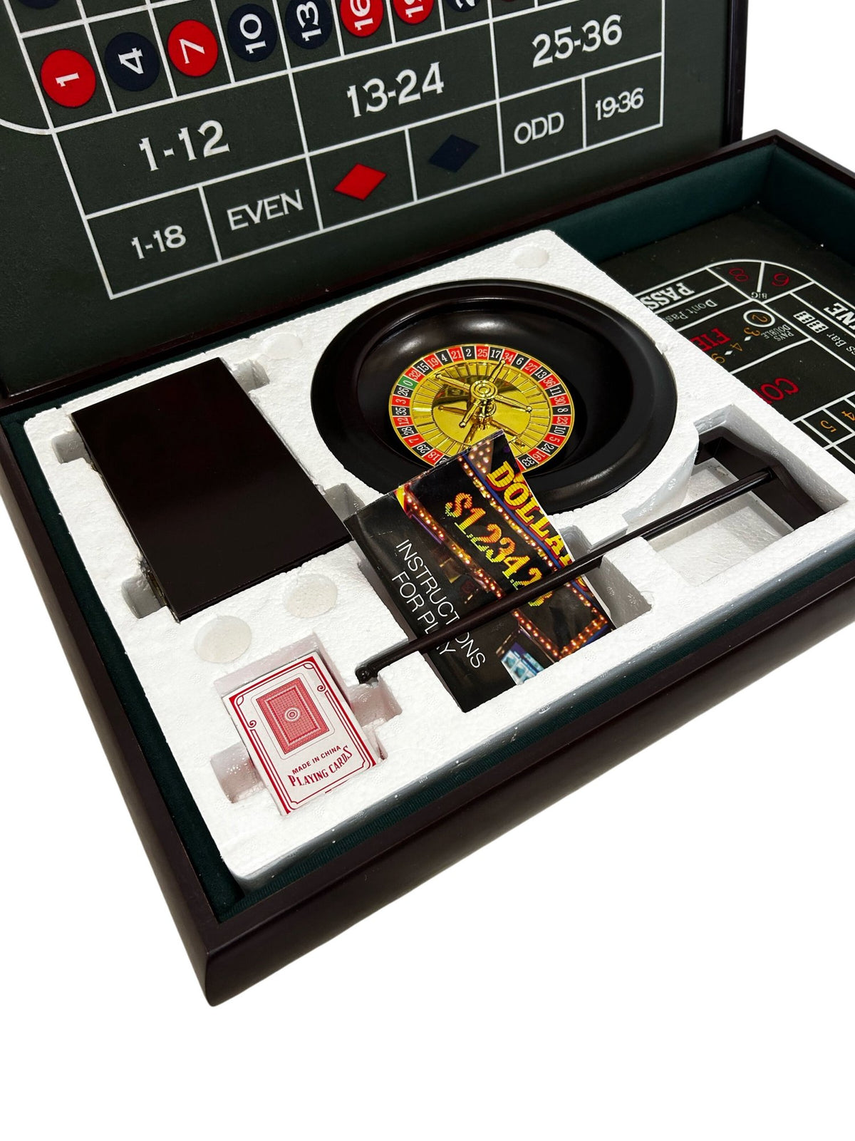 Portable Roulette Casino Table Game Set with Wheel & Accessories (Pre-Loved)