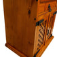 Rustic Wooden Storage Cabinet Sideboard Lattice Doors & Drawer (Pre-Loved)