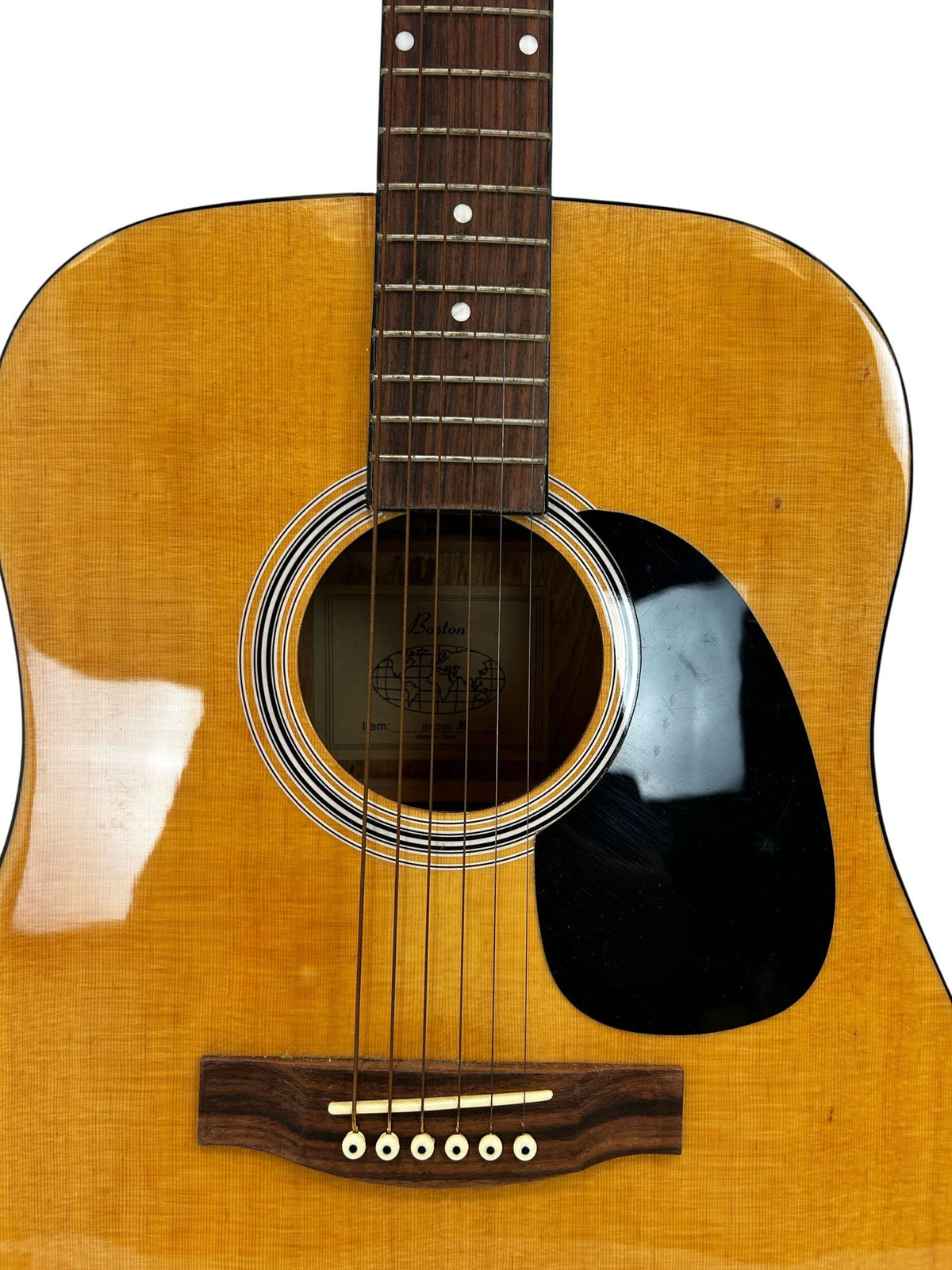 Boston BN200 Full Size Dreadnought Acoustic Guitar Natural 6 String (Pre-Loved)