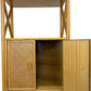 Angraves Bamboo Rattan Storage Cabinet with Open Shelf Unit (Pre-Loved)