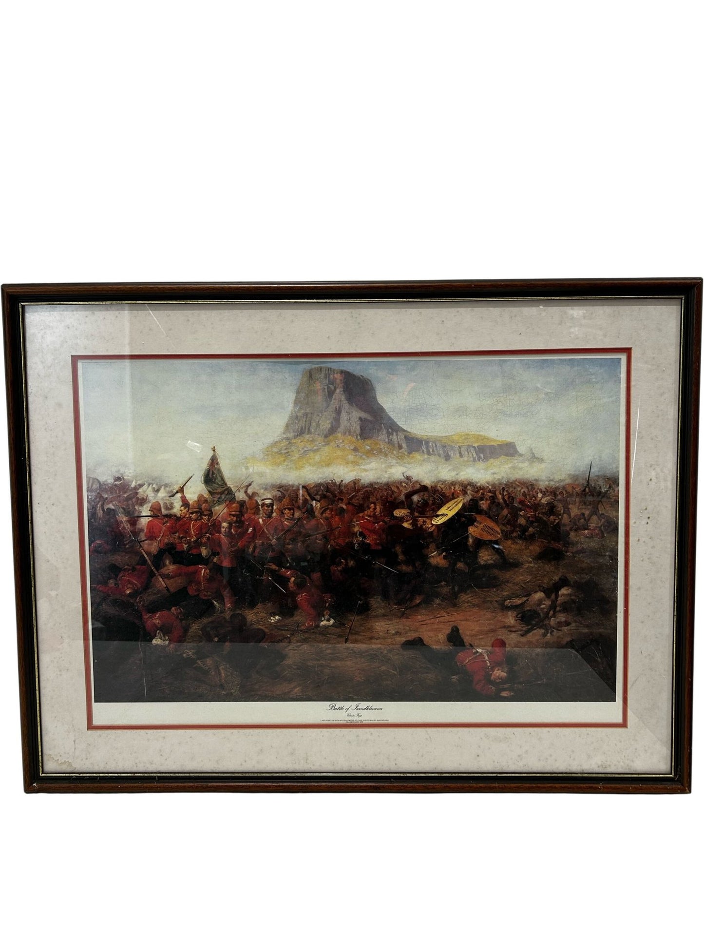 Battle of Isandlwana Framed Print Charles Edwin Fripp Anglo-Zulu War (Pre-Loved)