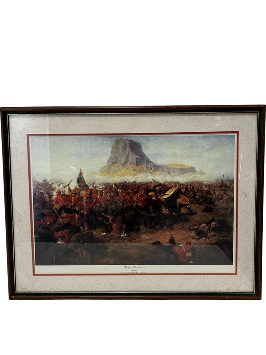 Battle of Isandlwana Framed Print Charles Edwin Fripp Anglo-Zulu War (Pre-Loved)