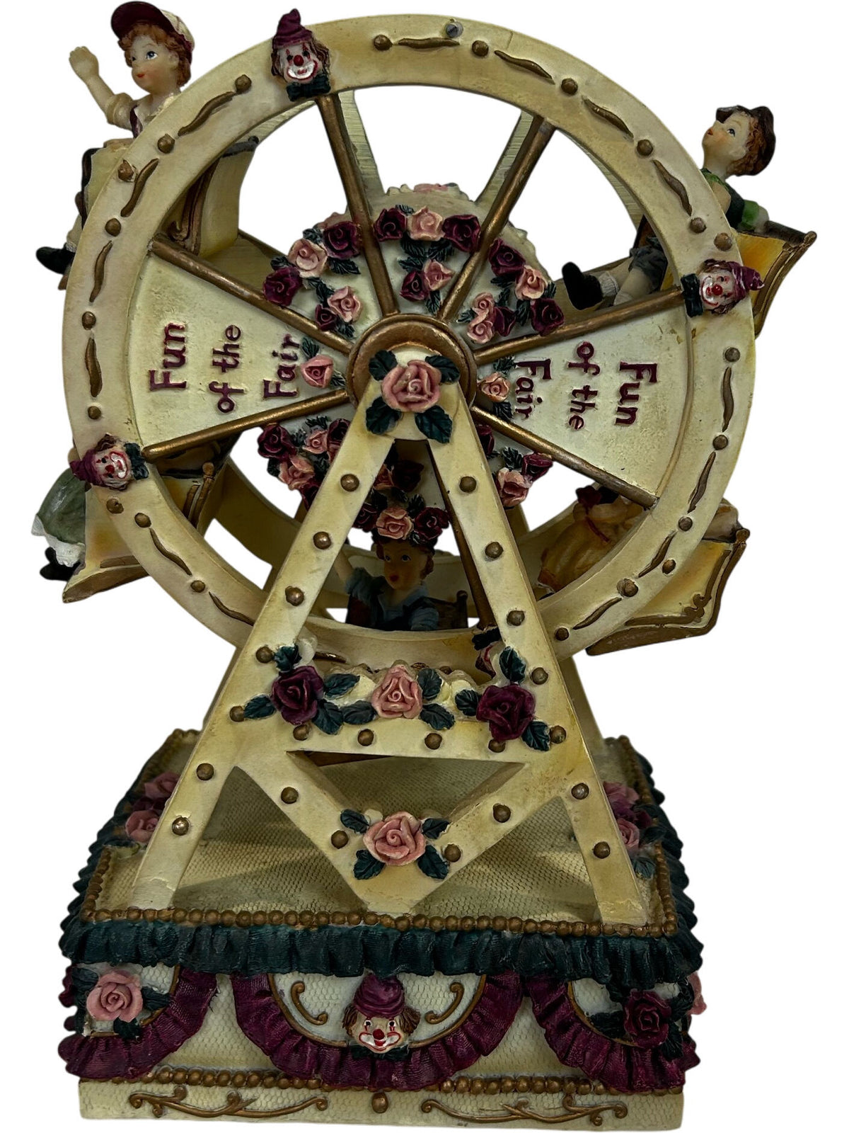 Fun of the Fair Ferris Wheel Fairground Figurine Floral Ornament 25cm(Pre-Loved)