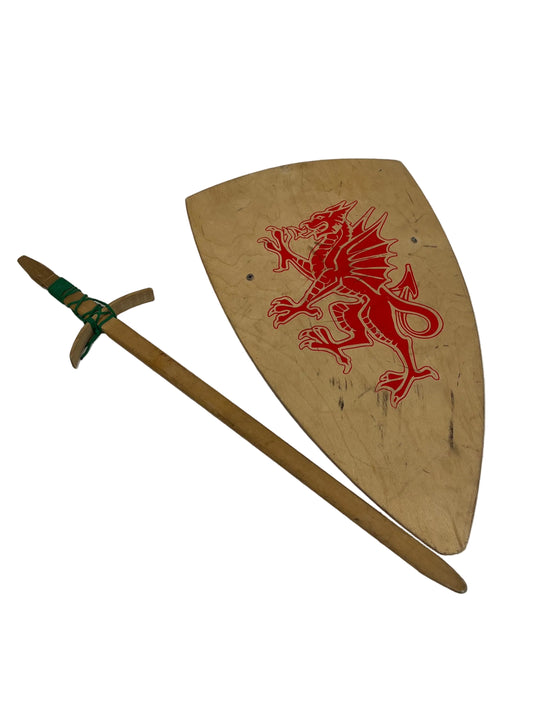 Wooden Shield And Sword Toy (Pre-Loved)