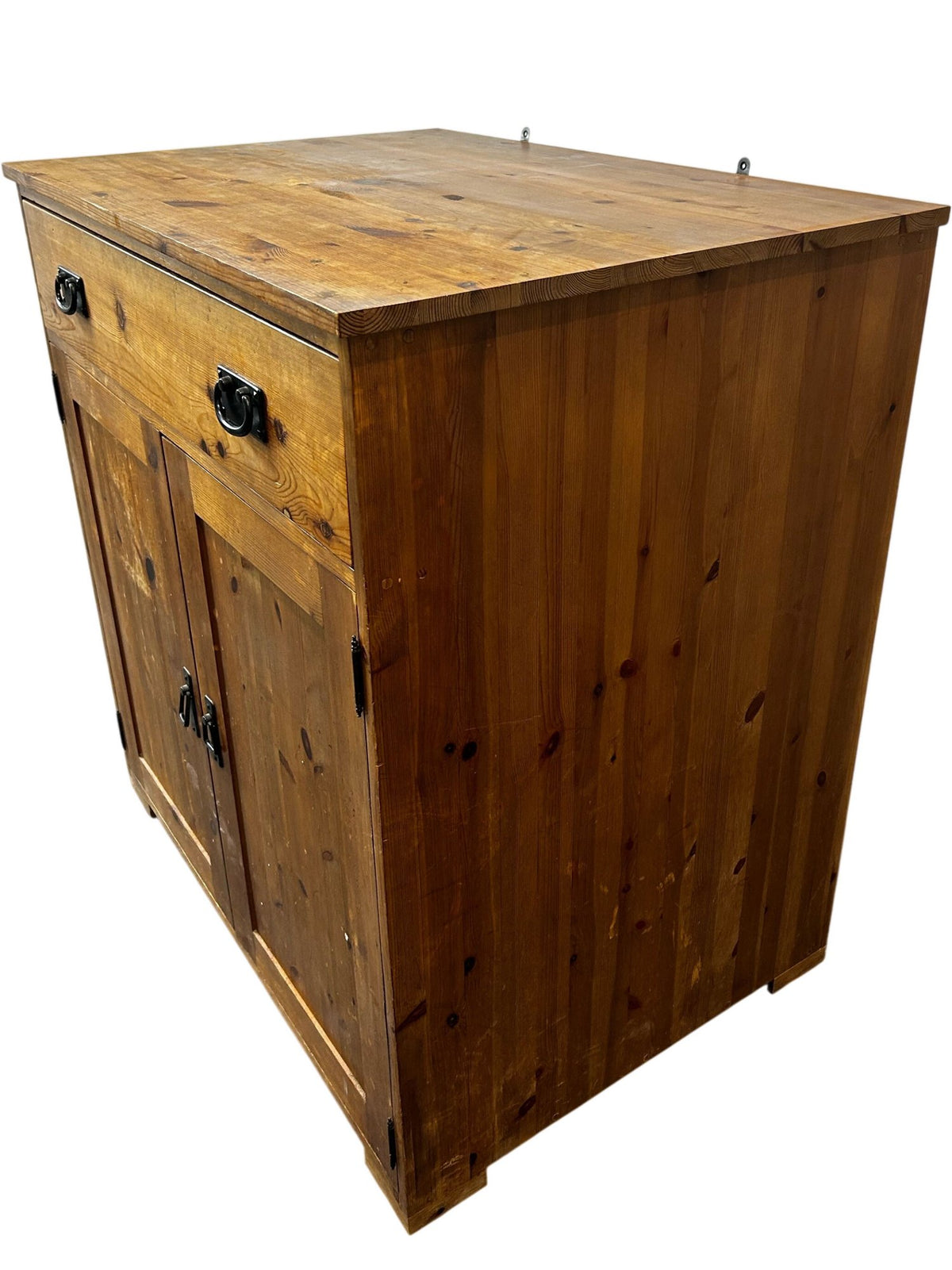 Rustic Pine Sideboard Storage Cabinet 2 Doors 1 Drawer (Pre-Loved)