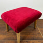 Mid Century style footstool upholstery workshop