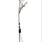 Rose Gold Decorative Leaf Floor Lamp (Pre-Loved