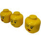 LEGO Large Storage Head Containers Set of 3 Yellow Faces Stackable (Pre-Loved)