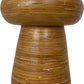 Vintage Style Unique Bamboo Stool Table Round Design Natural Finish (Pre-Loved)