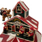 Christmas Santa's House Lighted Musical Optic Village Decoration (Pre-Loved)