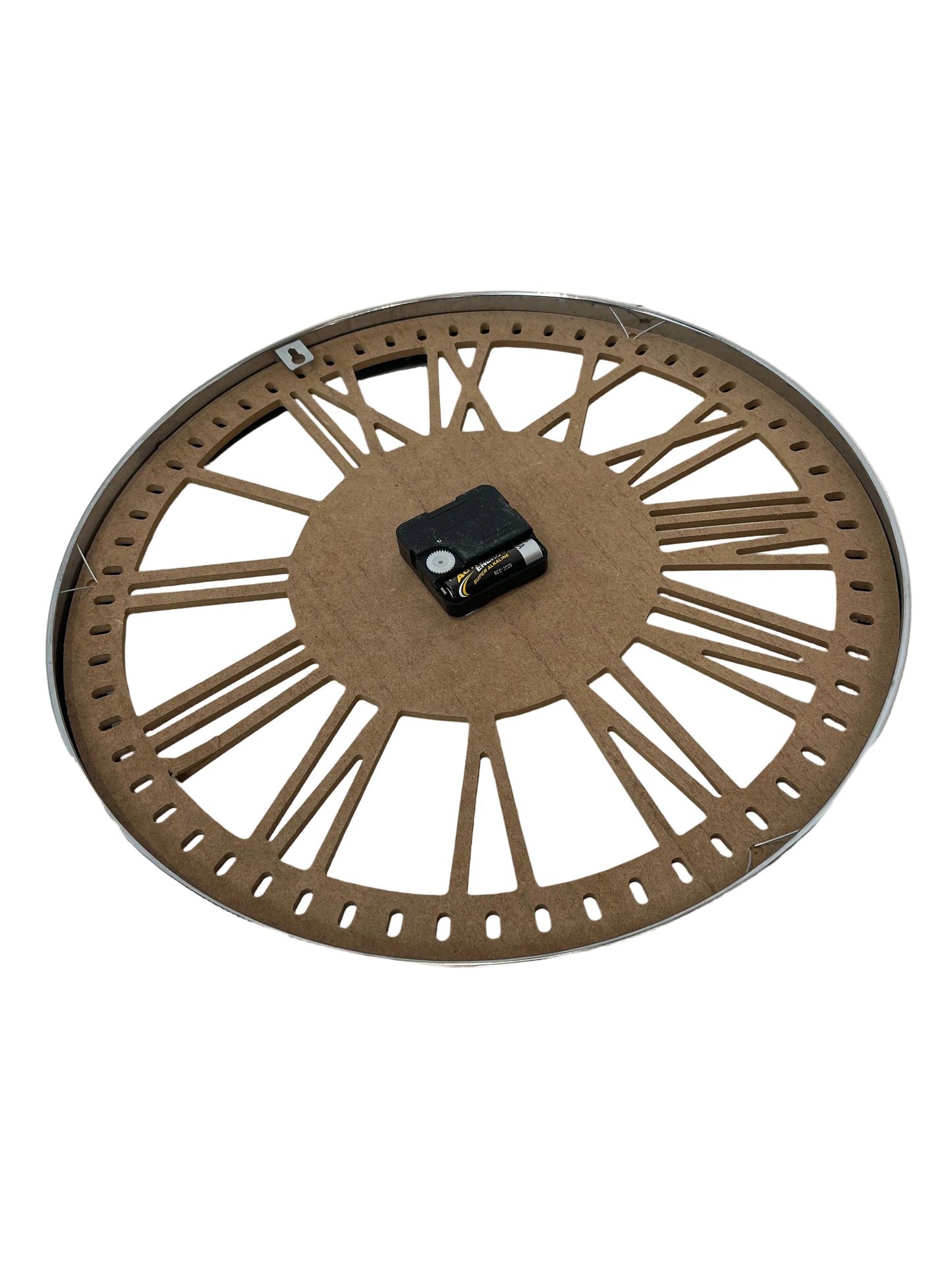 Wooden Metal Frame Wall Clock (Pre-Loved)