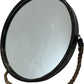 Rustic Round Wall Mirror With Rope Hanging Black Frame (Pre-Loved)