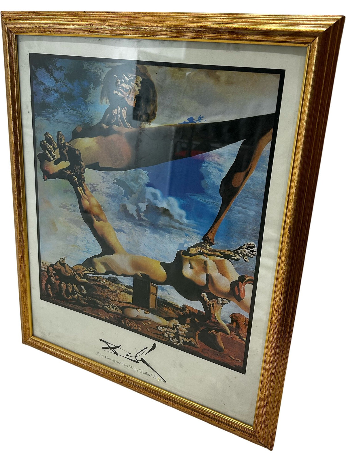 Salvador Dali Soft Construction with Boiled Beans Framed Art Print (Pre-Loved)