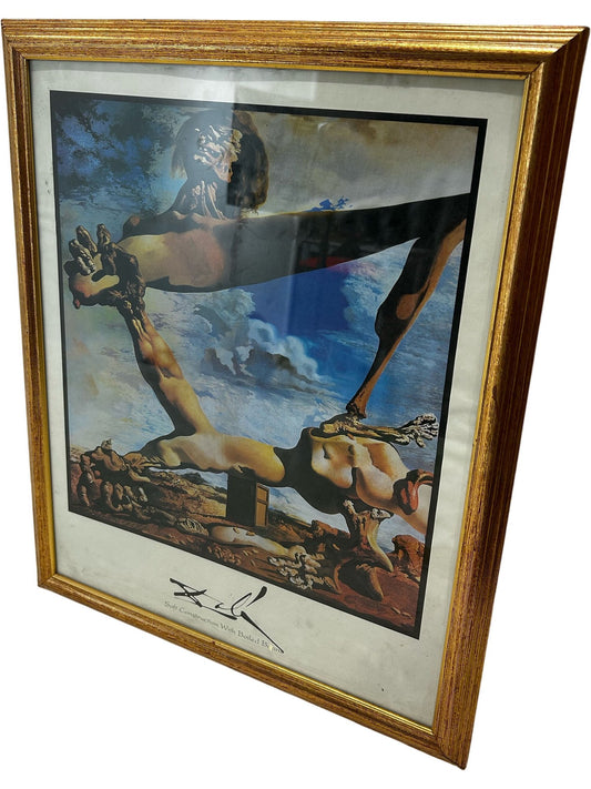 Salvador Dali Soft Construction with Boiled Beans Framed Art Print (Pre-Loved)