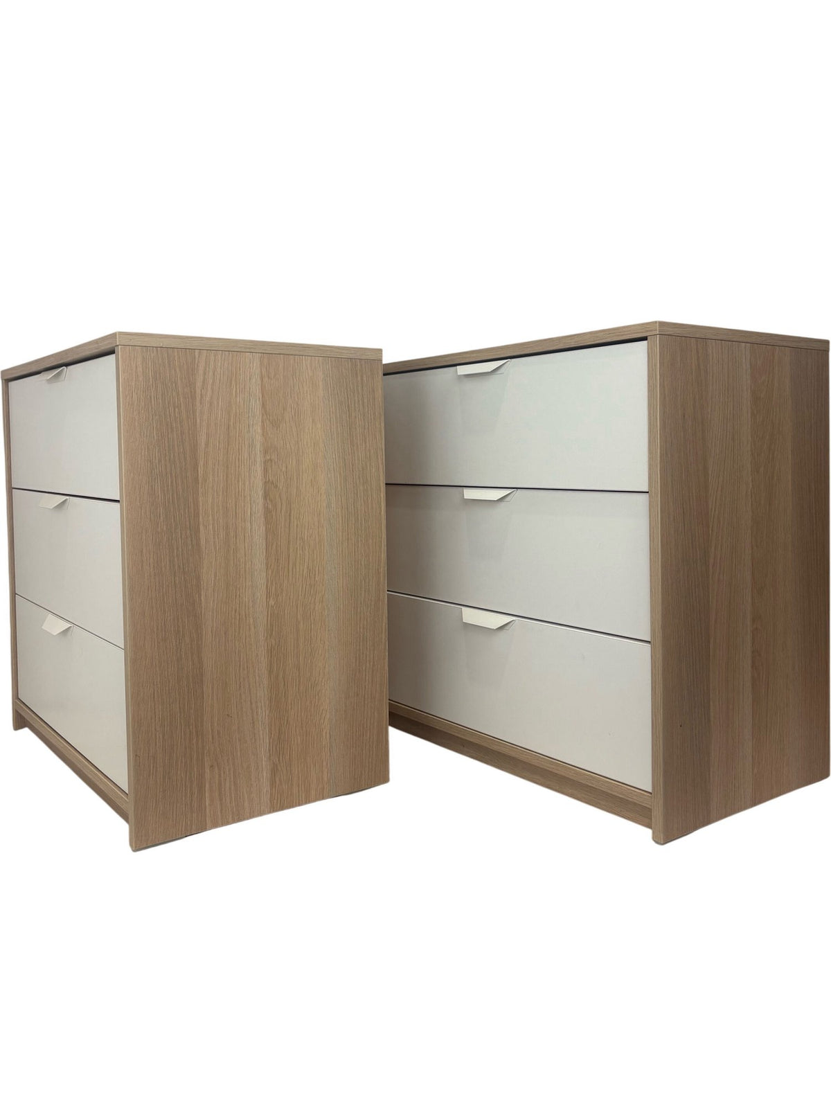 Wooden Dresser Set White & Oak Finish (Pre-Loved)