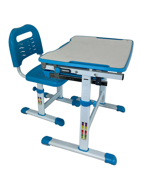 Children's Blue And White Desk Chair Set (Pre-Loved)