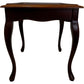 Wooden Coin Display Side Table Glass Top Brown Traditional Style (Pre-Loved)