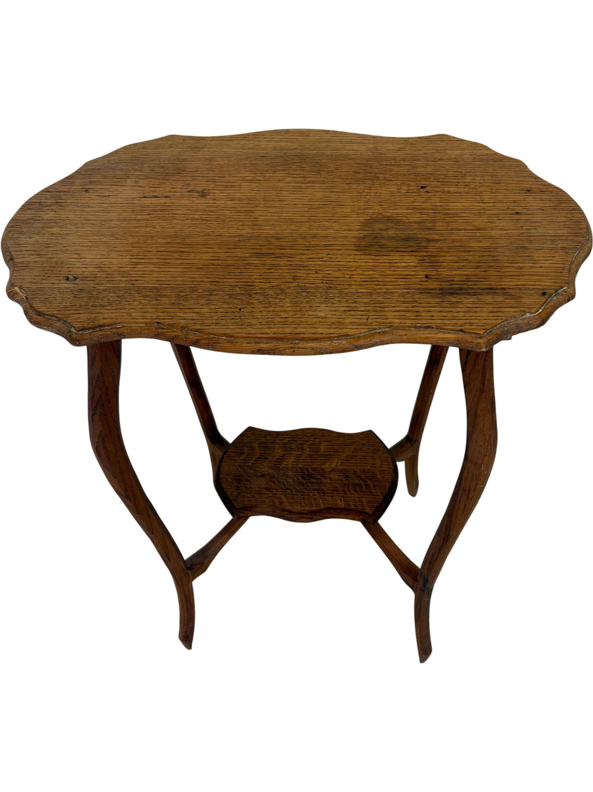 Vintage Unique Wooden Side Table Oval (Pre-Loved)