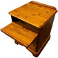 Vintage Wooden Nightstand Two Drawers Pine (Pre-Loved)
