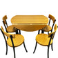 Drop Leaf Dining Table with 4 Chairs Folding Space Saving Set (Pre-Loved)