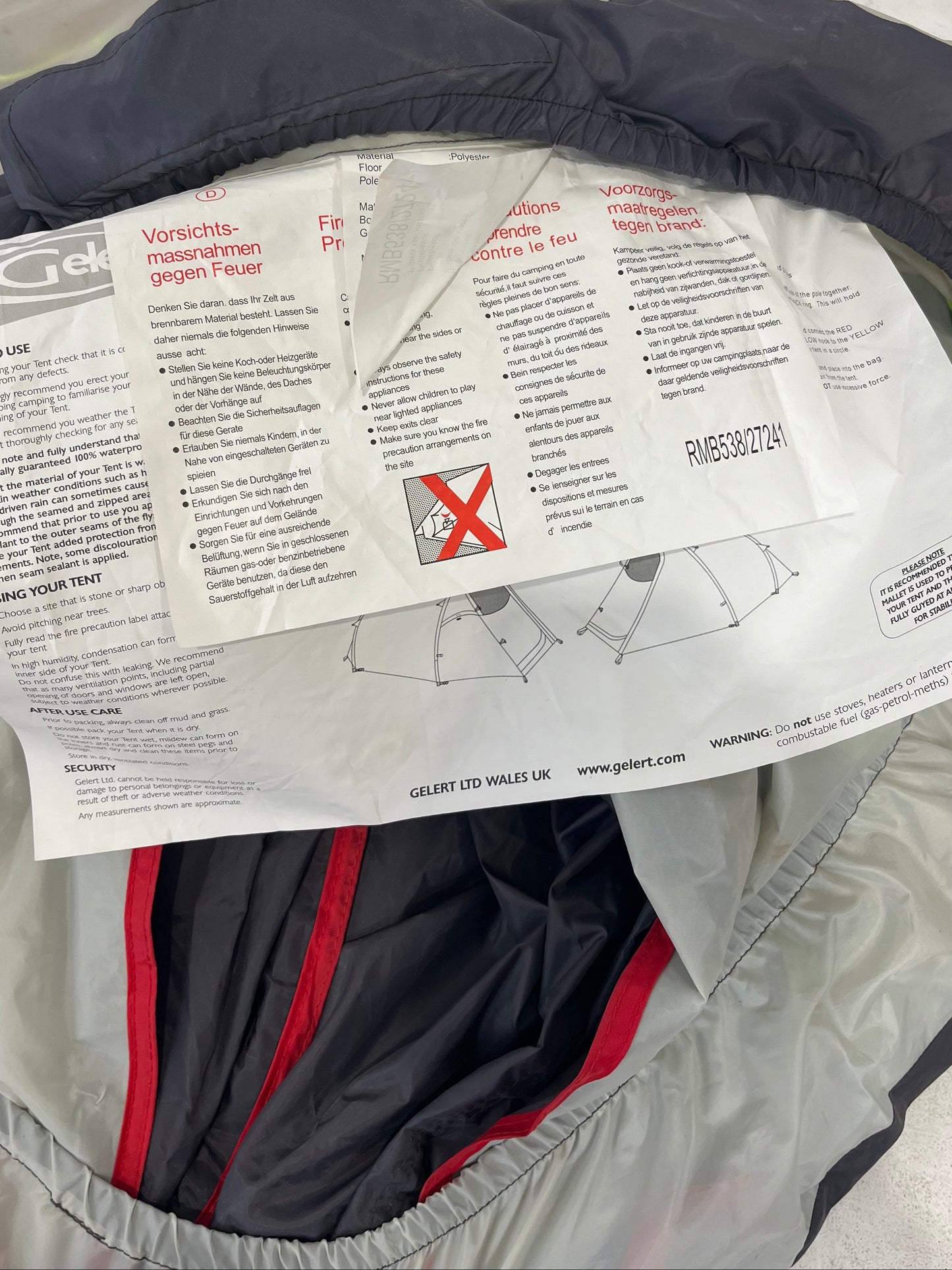 Gelert 2 Person Quick Pitch Elite Tent (Pre-loved)