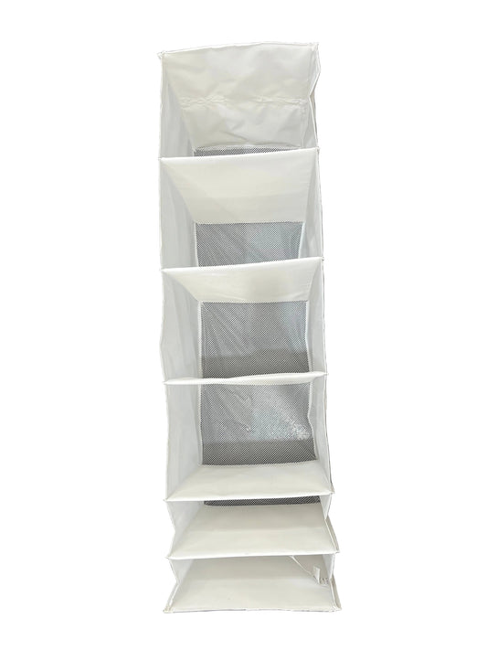 White Shelf Hanging Wardrobe Storage (Pre-Loved)
