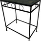 Black Metal Side Table with Mosaic Tile Top (Pre-Loved)