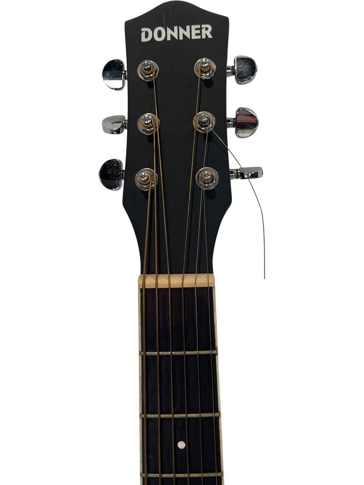 Donner DAG-1CB Matte Black Acoustic Guitar With Strap And Bag (Unused)