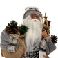 Santa Claus Christmas Figurine Grey 45cm (Pre-Loved)
