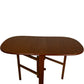 Drop Leaf Folding Dining Table Compact Space Saving Wood 120cm (Pre-Loved)
