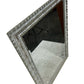 Large Silver Ornate Rectangular Wall Mirror Decorative Frame (Pre-Loved)