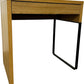 Modern Wooden Office Desk with Black Metal Legs (Pre-Loved)