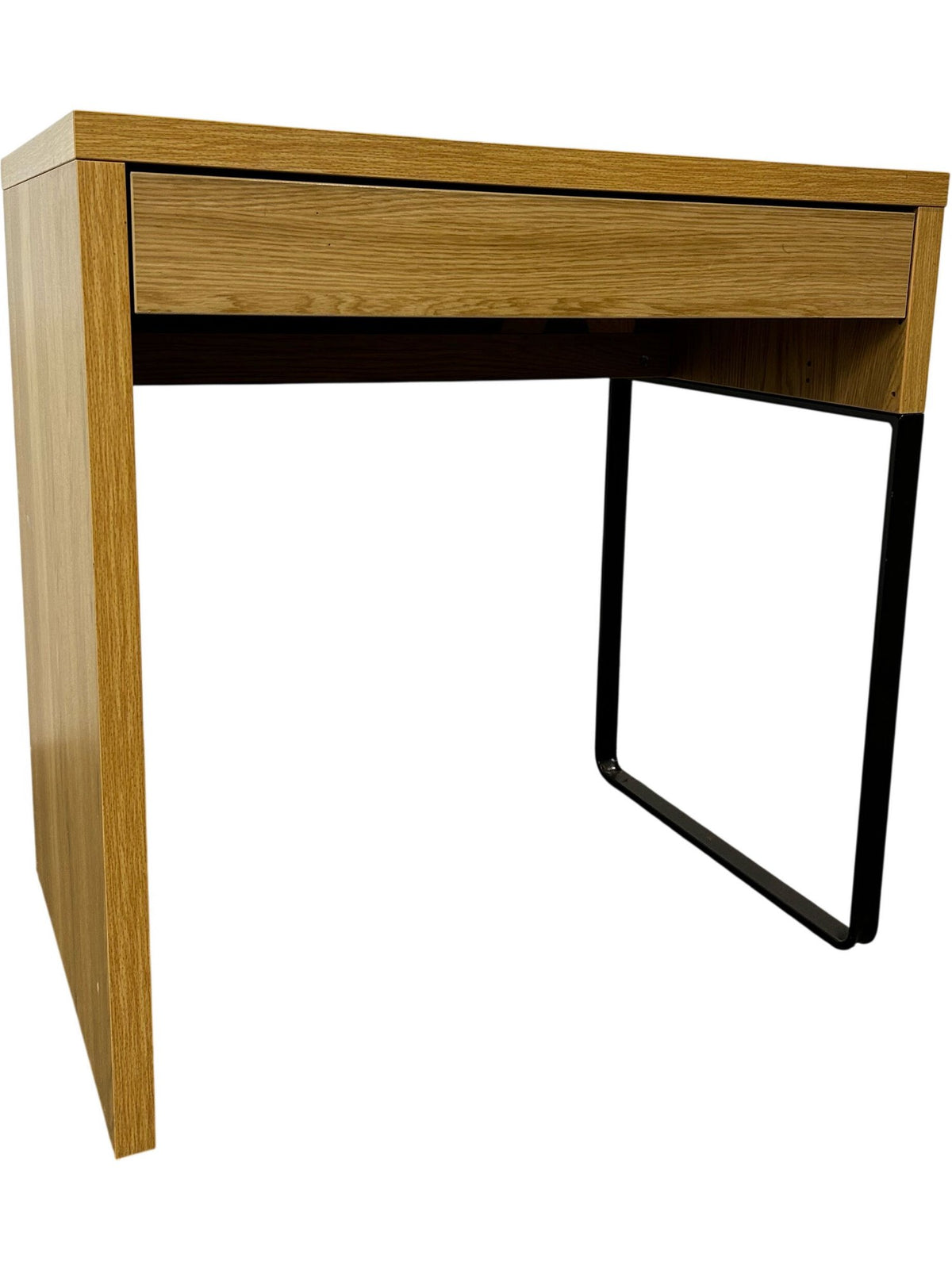 Modern Wooden Office Desk with Black Metal Legs (Pre-Loved)