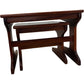Mid Century Nesting Tables Set Solid Teak Style (Pre-Loved)