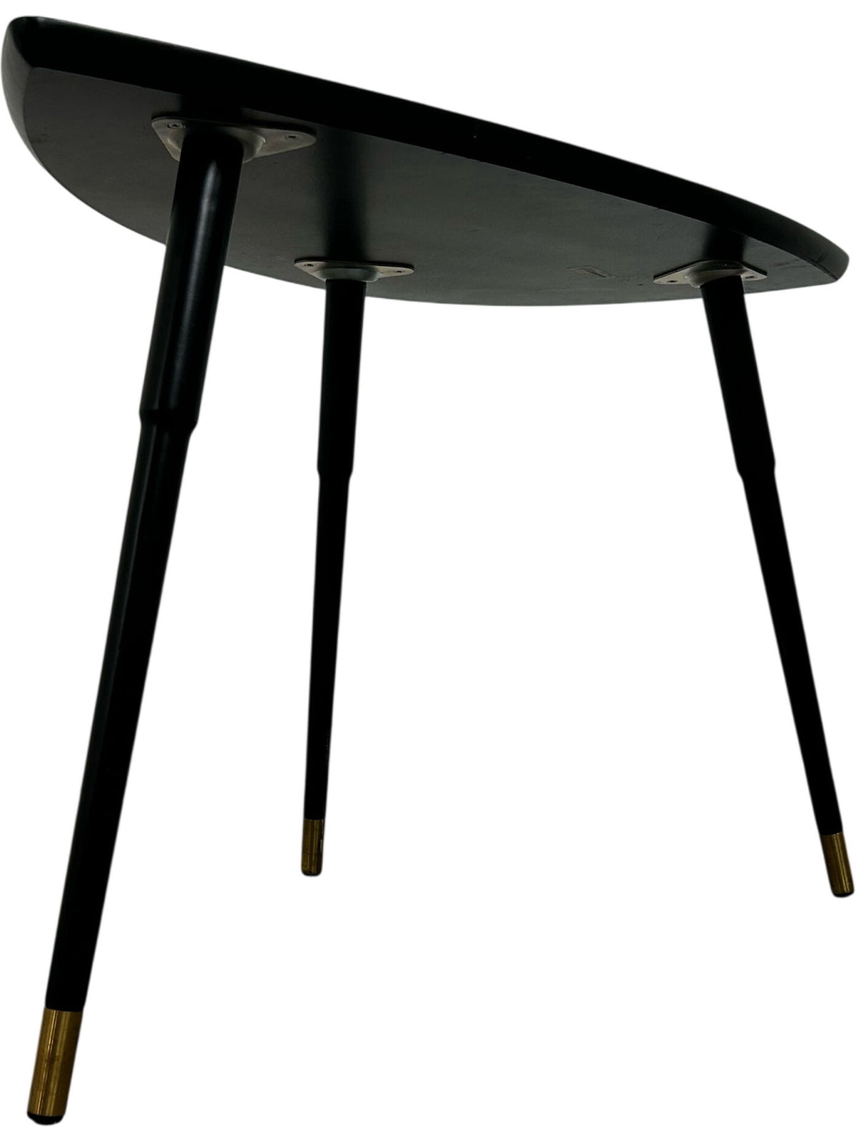 Retro Style Triangular Coffee Table Black Tapered Legs (Pre-Loved)