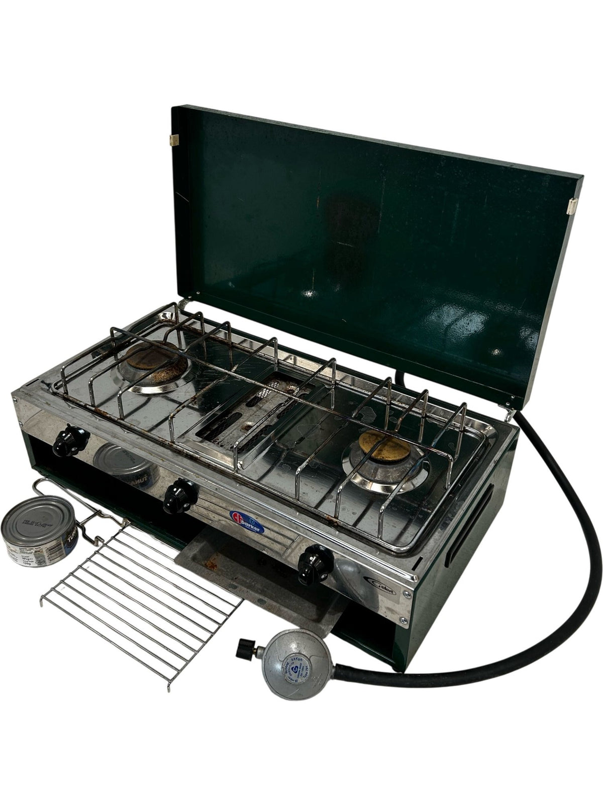 Campingaz 2 Burner Gas Camping Stove with Grill (Pre-Loved)
