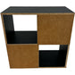 Black 4 Cube Storage Unit Shelving Bookcase Display Organiser 61cm (Pre-Loved)