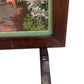 Vintage Tapestry Needlepoint Woven Wooden Fireplace Screen Stand (Pre-Loved)