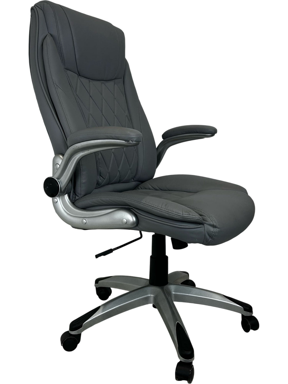Grey High Back Swivel Office Chair (Pre-Loved)